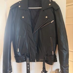 Reclaimed Vintage Black Leather Jacket